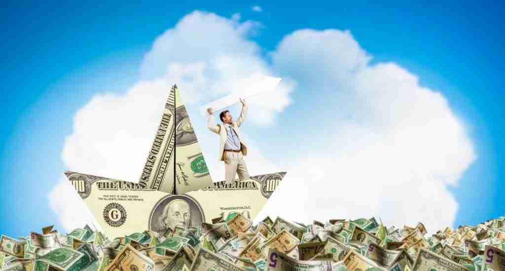 man sailing into retirement with income